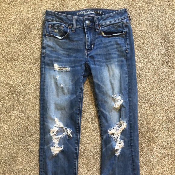 American Eagle Distressed Skinny Jeans - Picture 2 of 7